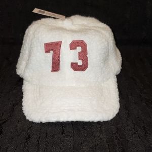 Adjustable Girls Faux Wool Fuzzy Baseball Cap Hat